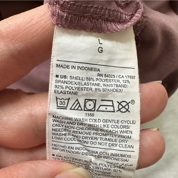 2/$30 Maternity Rollover-Waist StretchTech Cargo Pants, Large - Picture 6 of 10